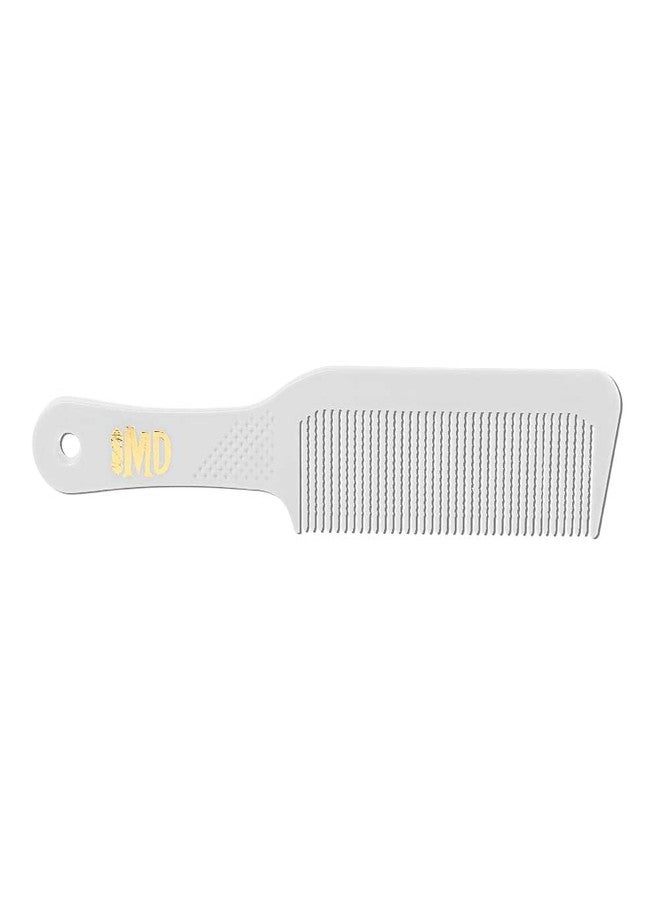 MD Flat Top Combs for Barbers and Stylists (White)