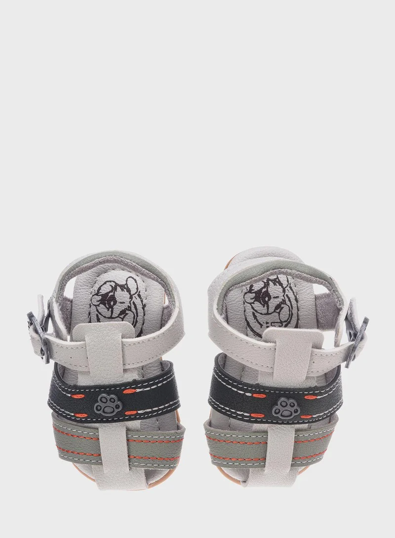 Klin Kids Back Striped Sandals