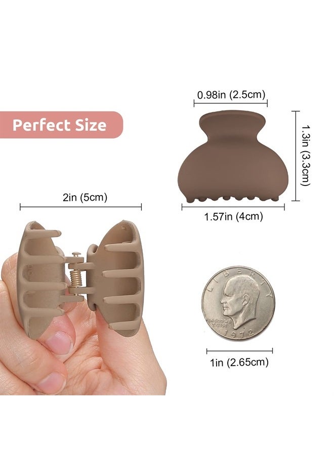 Lolalet - 12 Pack Small Hair Clips Hair Claw for Women Thin Fine Short Hair, 1.5 Inch Lolalet Cute Medium Size Jaw Clips Acrylic No Slip Hair Clamps Mini Banana Clips for Girls Kids -Style C - Image 1