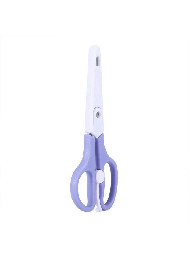 Hztyyier Food Shears Stainless Steel Baby Scissors Food Scissor with Plastic Cover for Toddlers, Preschool Training Kids Scissors() - Image 5