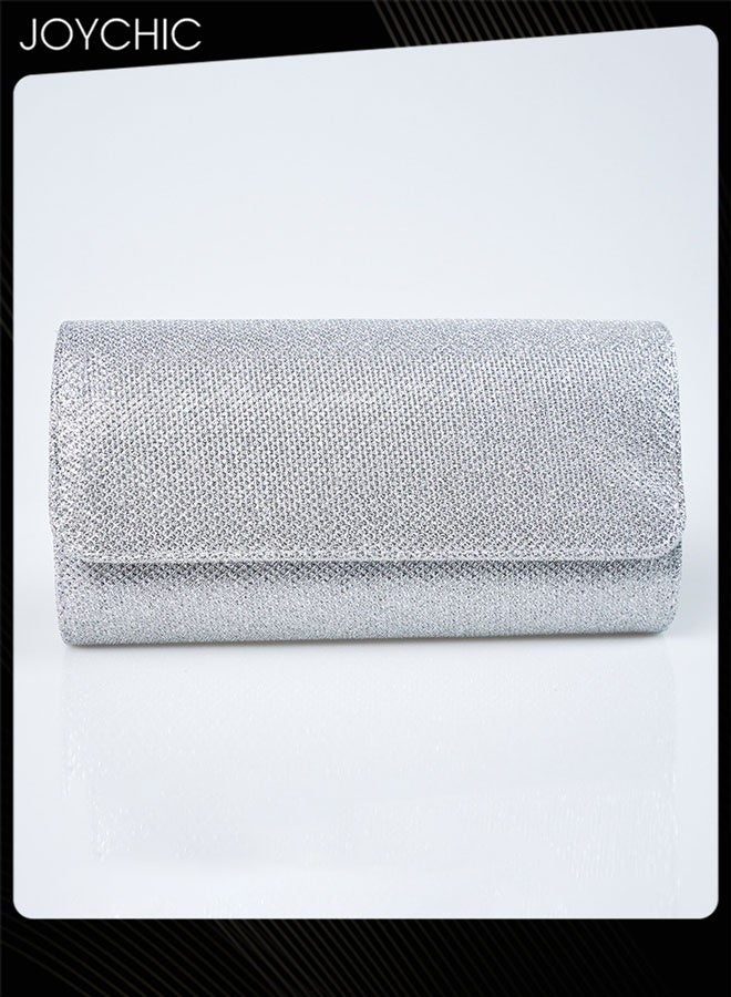 Joychic حقيبة كلاتش نسائية خفيفة الوزن محمولة حقائب مسائية متلألئة لحفلات الكتف - Image 2