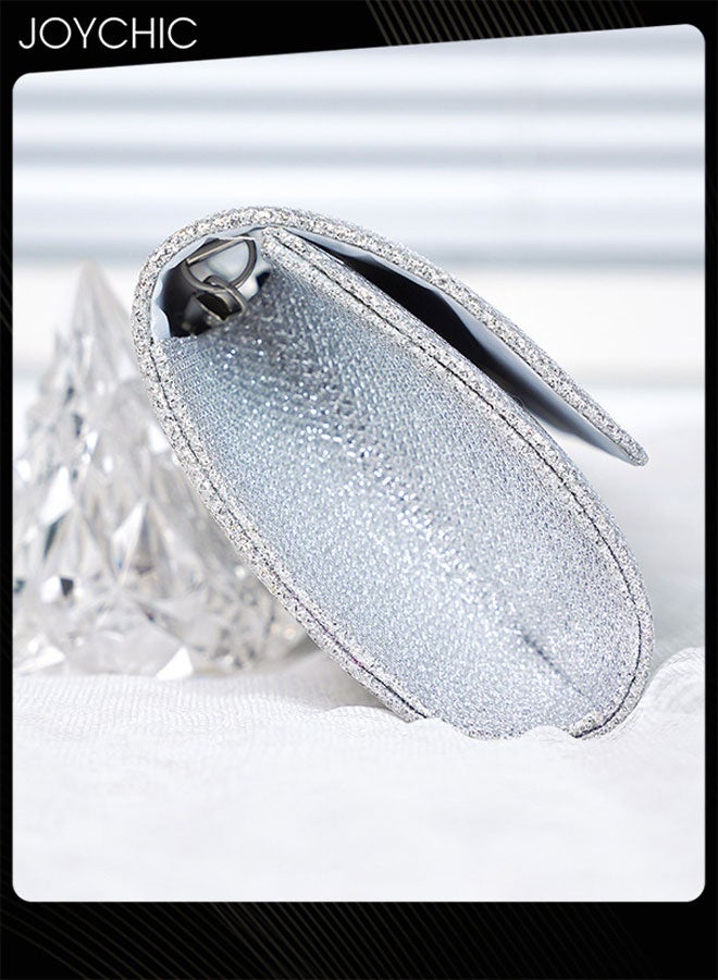 Joychic حقيبة كلاتش نسائية خفيفة الوزن محمولة حقائب مسائية متلألئة لحفلات الكتف - Image 3