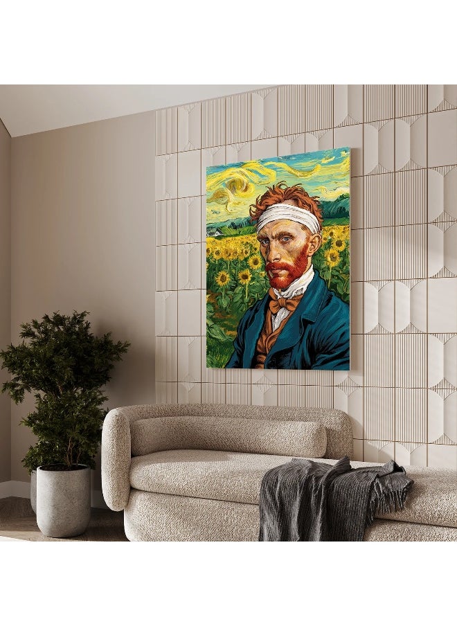Walliv Vincent'S Yellow Symphony Wall Art Canvas Painting 50x75 cm.  - Image 2