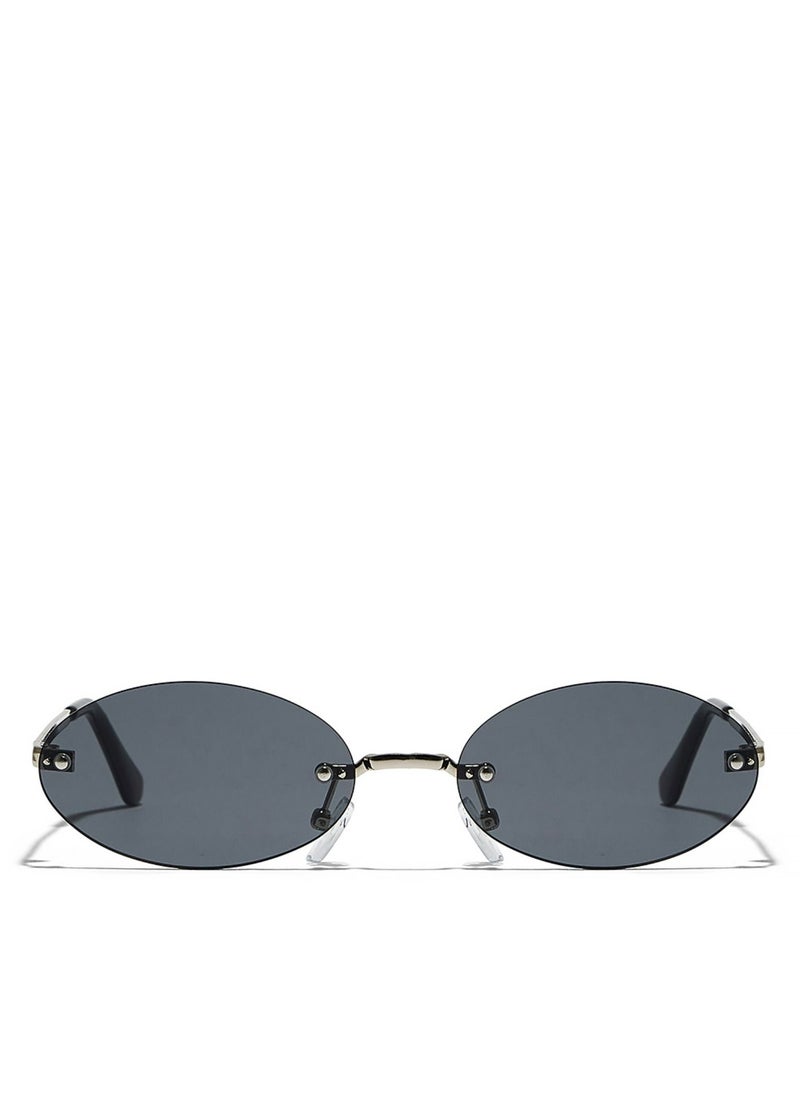 Blackout - JENNIFER Women Silver Sunglasses - Frame Material: Metal - Frame Color: Silver - Lens Color: Gray - Full Rim - Image 1