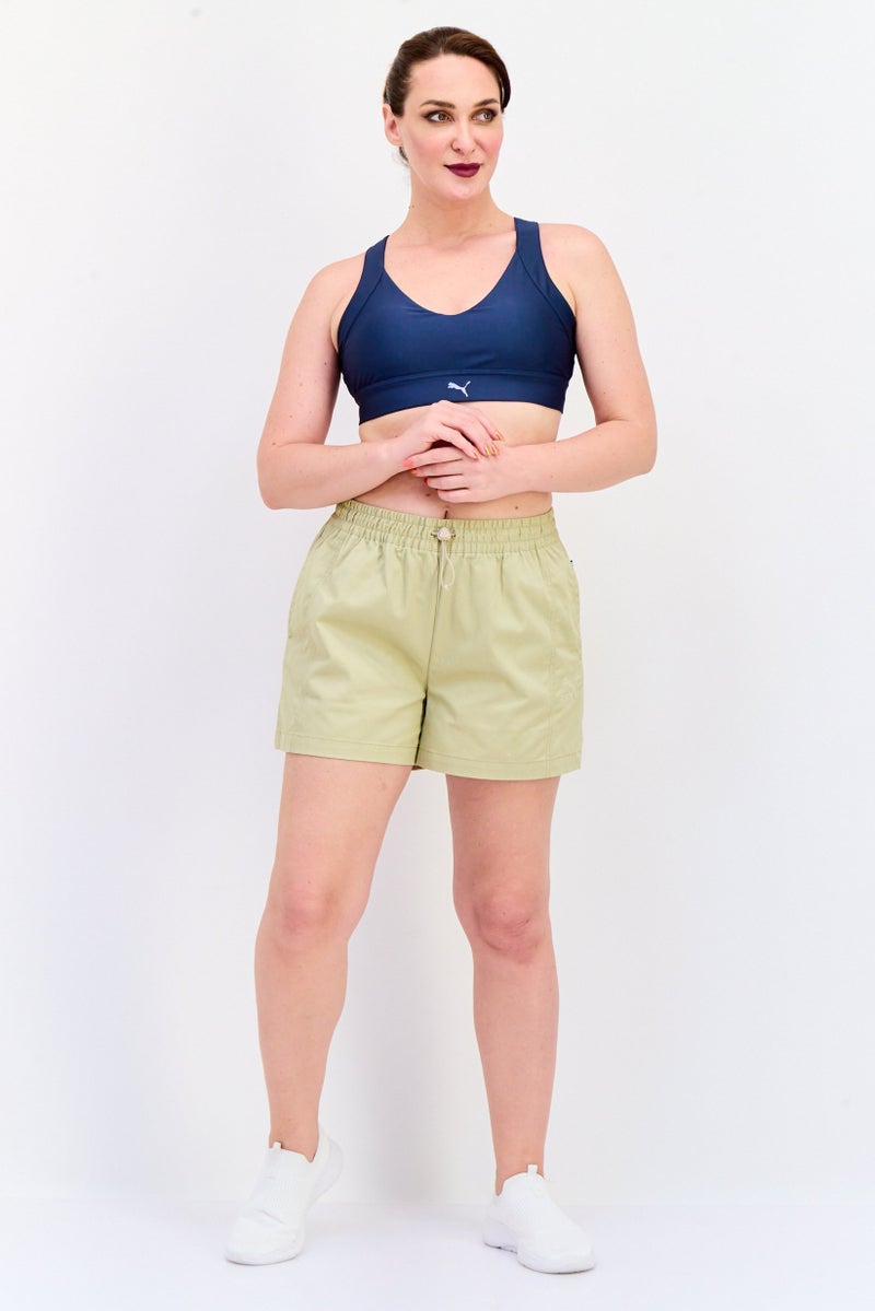 PUMA Women Relaxed Fit Outdoor Shorts, Beige  - Image 4