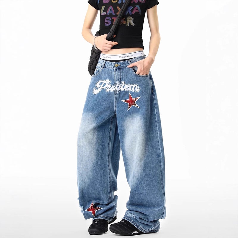 Unisex Classic Denim Jeans Loose Fit Daily Outdoor Wear - Image 5