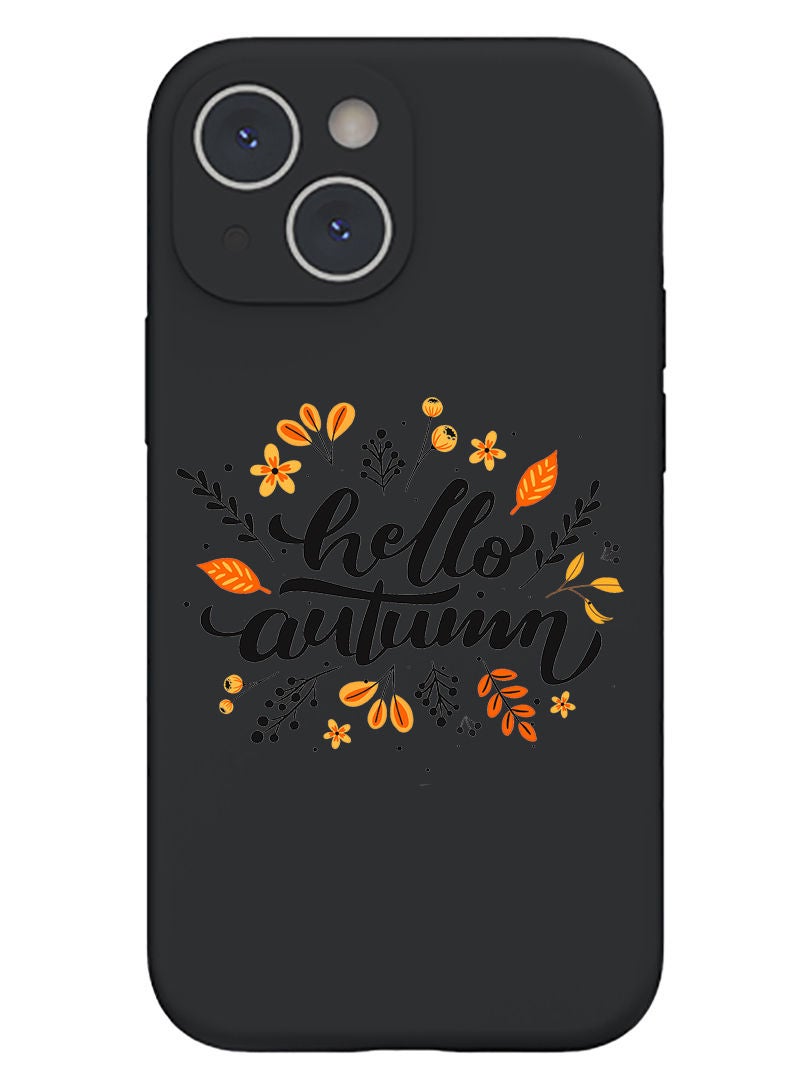 Theodor Protective Slim Fit Case Liquid Silicone Cover with Full Body Protection Anti-Scratch Shockproof Case For iPhone 13 Black  - Hot mess express copy - Image 1