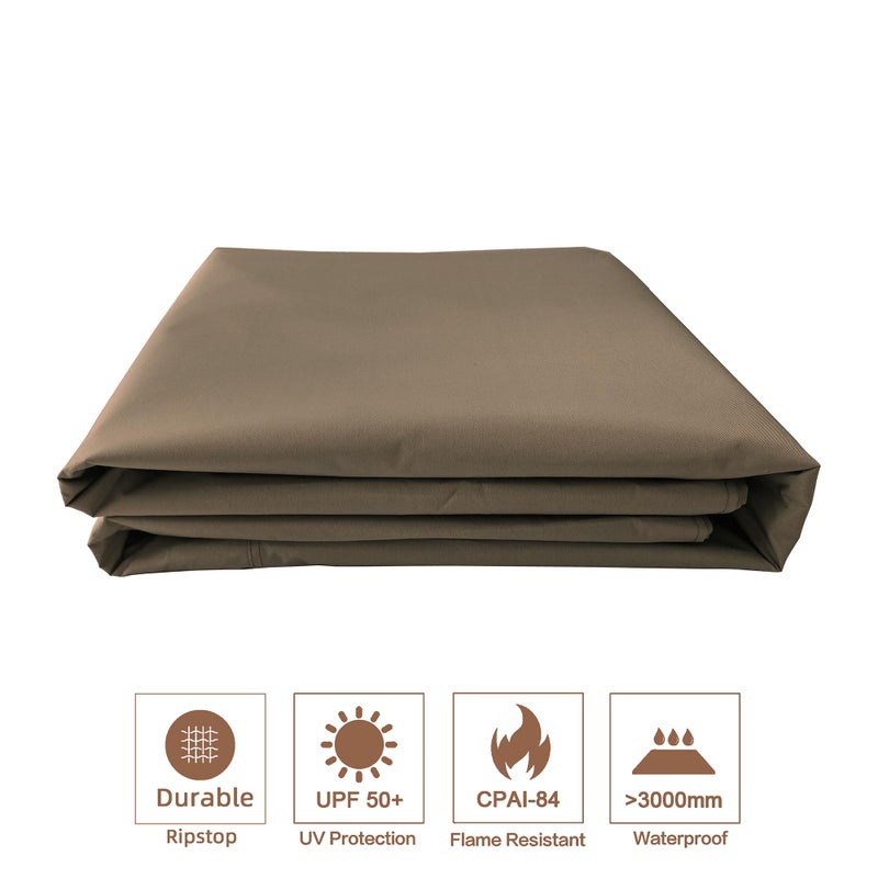 SCOCANOPY Replacement Gazebo Canopy for 10 x 12 Regency II Patio Gazebo Model L-GZ798PST,L-GZ798PST-E,A111014400,A101004104,A101004105 (Khaki) - Image 5