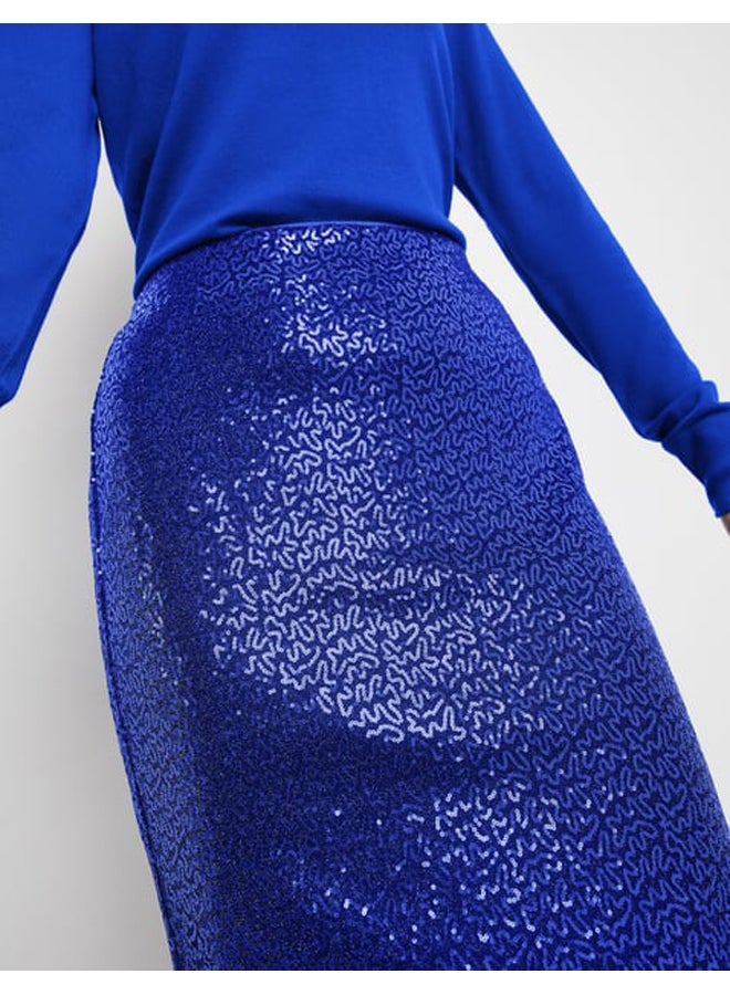 GERRY WEBER Midi skirt with all-over sequins  - Image 5