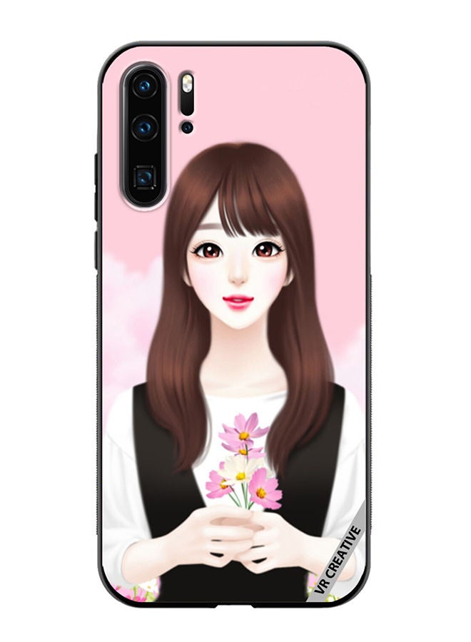 VR CREATIVE Protective Case Cover For Huawei P30 Pro Cute Anime Girl Design Multicolour - Image 1