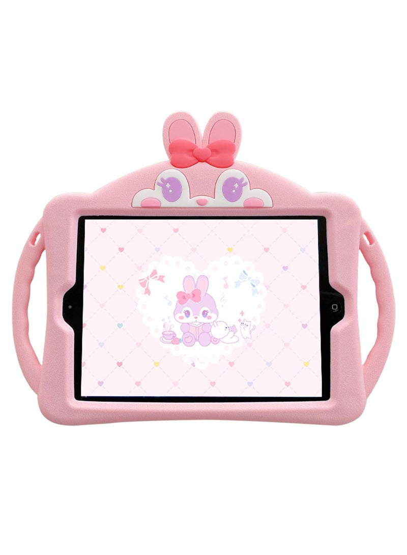 erorex iPad 10.2 Case for Kids, iPad 9th/8th/7th Generation Case, iPad 10.2 2021/2020/2019 Shockproof iPad 10.2 Cover with Shoulder Strap Handle Kickstand for iPad 10.2 inch 9/8/7 Generation (Pink)  - Image 3