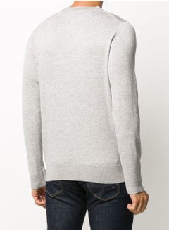 TOMMY HILFIGER Tommy Hilfiger Men's Flag Embroidery Crew Neck Sweatshirt, Grey  - Image 4