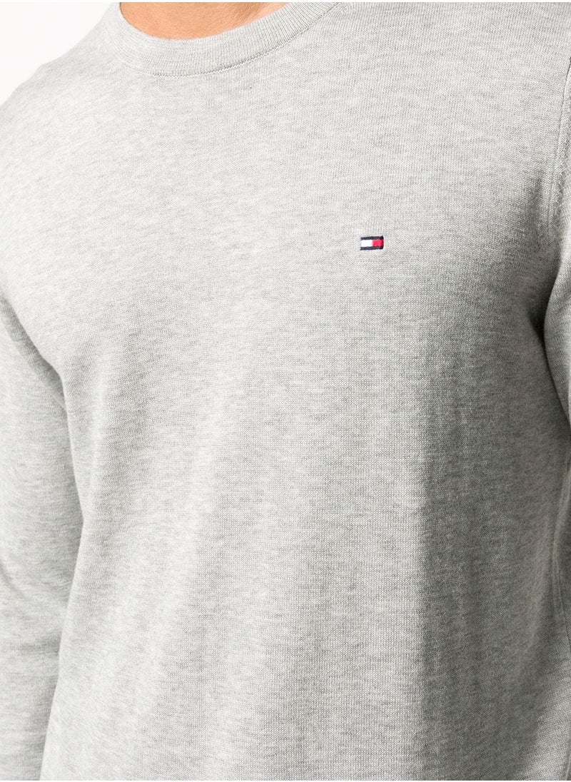 TOMMY HILFIGER Flag Embroidery Crew Neck Sweatshirt  - Image 3