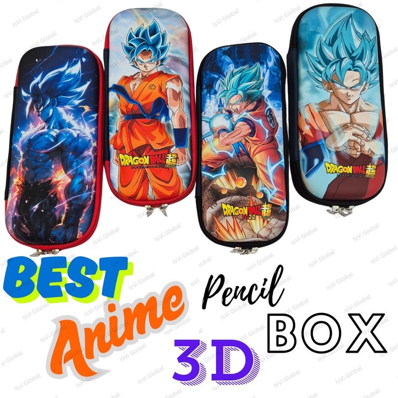 Isvi Pencil Box Pouch for Kids (Pack of 1), 3D Pencil Pouch for Boys, Birthday Return Gifts, Gift Ideas for Kids, Stylish Premium Hardtop Stationery Bag for School Students (Anime) - Image 5