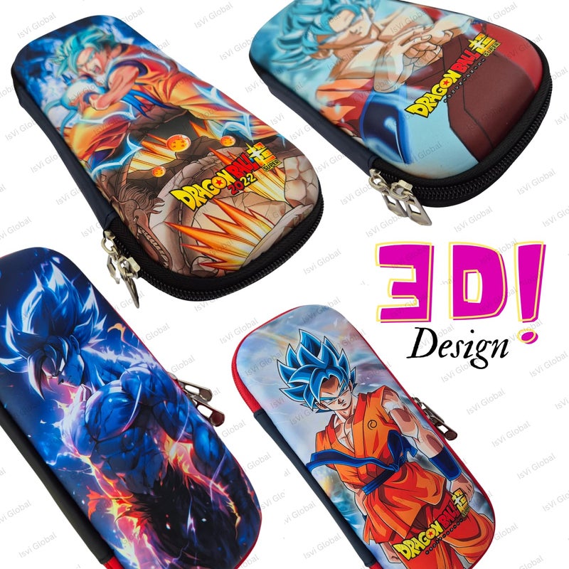 Isvi Pencil Box Pouch for Kids (Pack of 1), 3D Pencil Pouch for Boys, Birthday Return Gifts, Gift Ideas for Kids, Stylish Premium Hardtop Stationery Bag for School Students (Anime) - Image 4