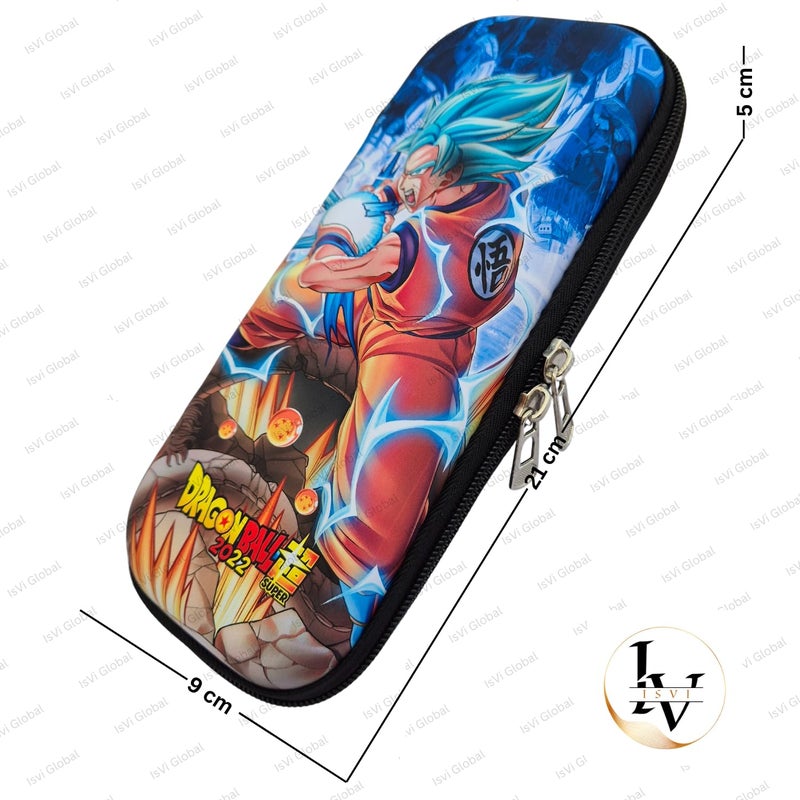 Isvi Pencil Box Pouch for Kids (Pack of 1), 3D Pencil Pouch for Boys, Birthday Return Gifts, Gift Ideas for Kids, Stylish Premium Hardtop Stationery Bag for School Students (Anime) - Image 2