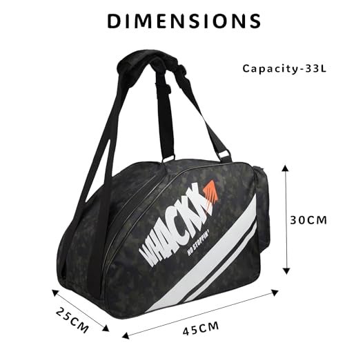 WHACKK Steezy Skating Bag – Large Compartment for Skates, Helmet, Pads, Gloves, Clothes & Accessories, Convertible Shoulder & Backpack, Water-Resistant - Image 4