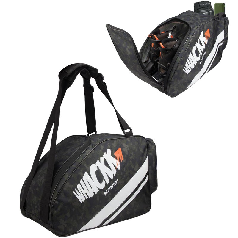 WHACKK Steezy Skating Bag – Large Compartment for Skates, Helmet, Pads, Gloves, Clothes & Accessories, Convertible Shoulder & Backpack, Water-Resistant - Image 5
