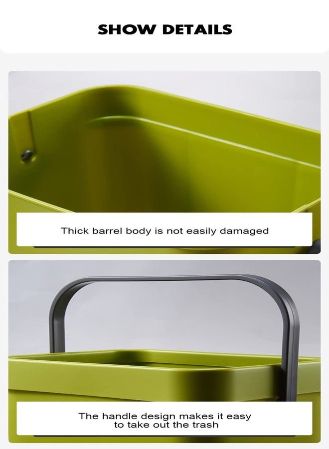 shopurb Hanging Small Trash Can with Lid Under Sink for Kitchen,Compost Bin Indoor Kitchen Sealed, Food Waste Bin for Countertop, Mountable Garbage Can for Bathroom (Dustbin 5L) - Image 5