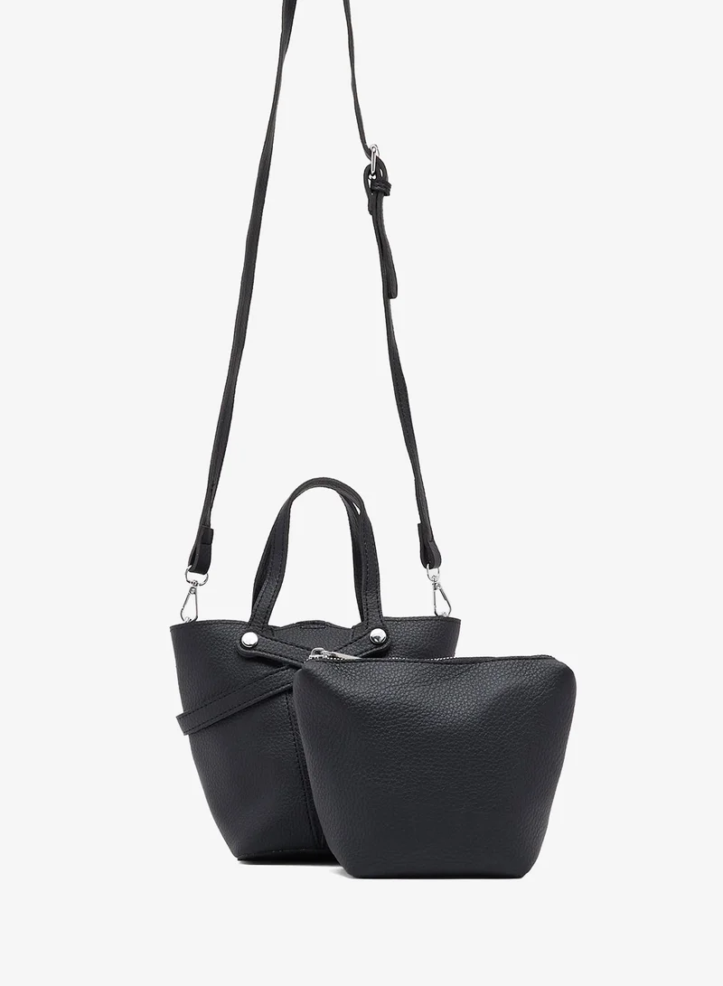Ginger bucket bag with pouch insert