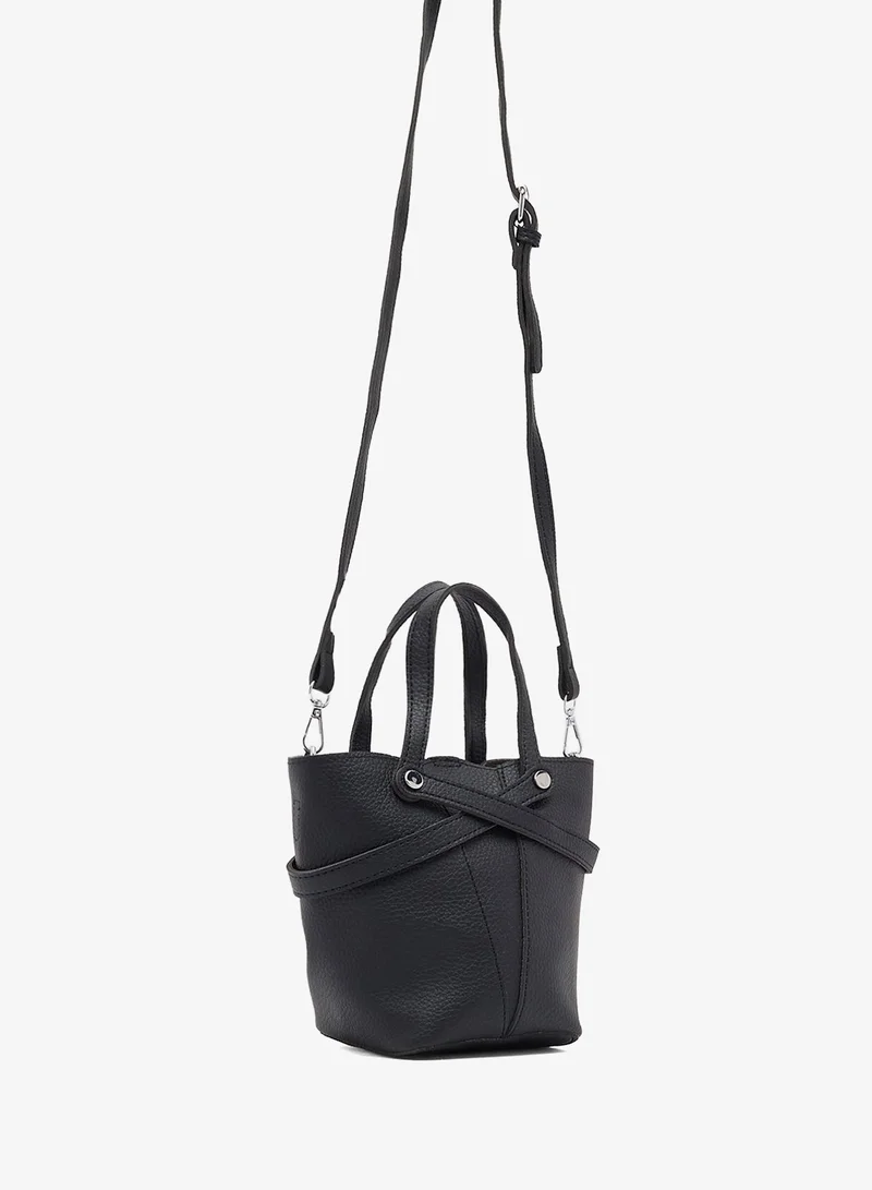 Ginger Black bucket bag with pouch insert for Women | Best Price UAE