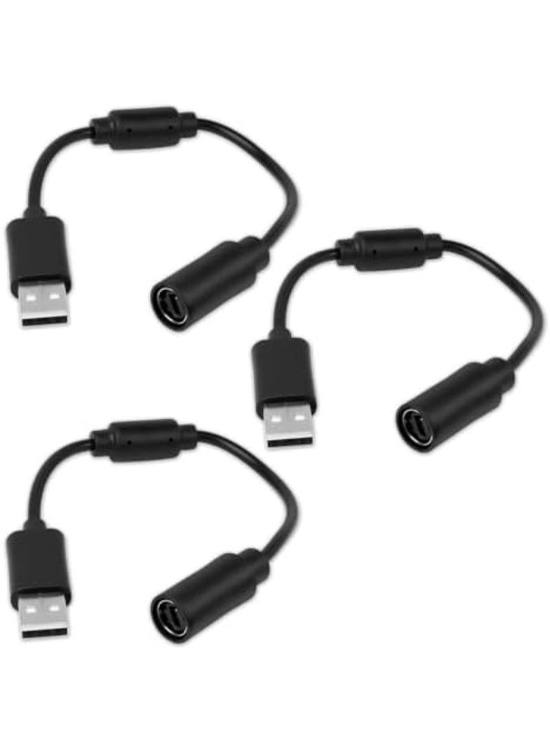 SYOSI USB Breakaway Cable for Xbox 360,Compatible with Rocksmith Real Tone Cable,Xbox Controller USB Cord Adapter,Guitar Hero Dongle for Logitech G920 G923 G27,Thrustmaster 458 Spider Racing Wheel (3PCS） - Image 1