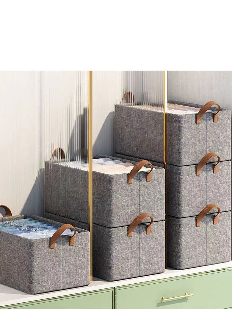 DUNISO 6 Pcs Wardrobe Clothes Organizer,Multifunctional Foldable Storage Box，Moisture and Mold Prevention，for Storing Shirts, T Shirts, Socks, Underwear, Documents  - Image 1