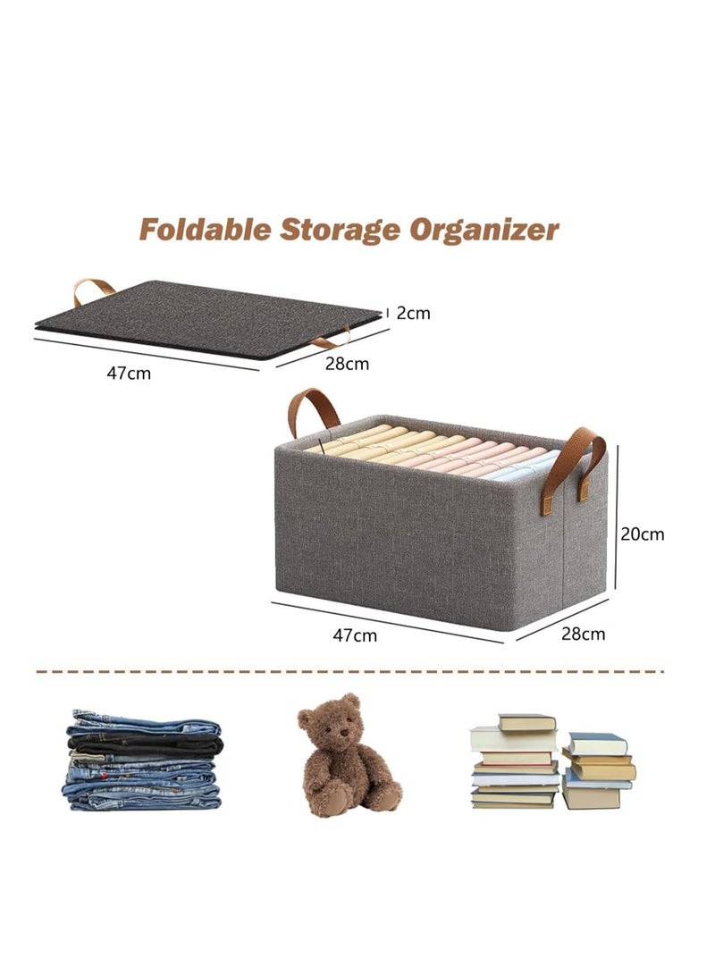 DUNISO 6 Pcs Wardrobe Clothes Organizer,Multifunctional Foldable Storage Box，Moisture and Mold Prevention，for Storing Shirts, T Shirts, Socks, Underwear, Documents  - Image 2