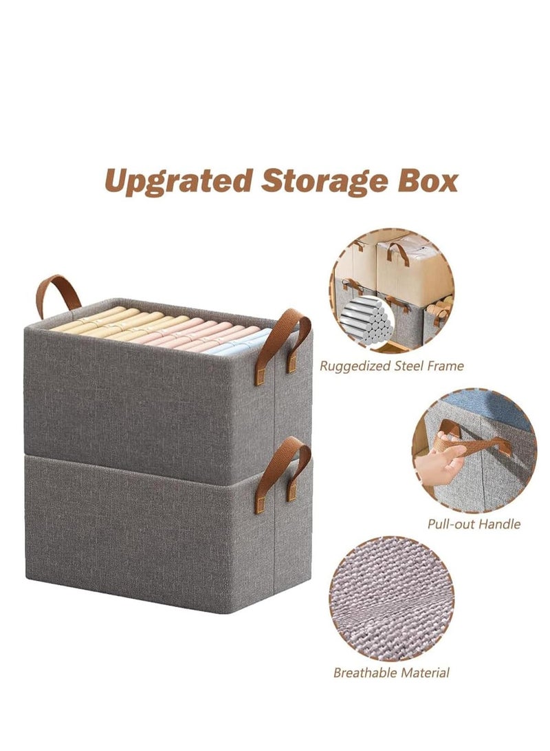 DUNISO 6 Pcs Wardrobe Clothes Organizer,Multifunctional Foldable Storage Box，Moisture and Mold Prevention，for Storing Shirts, T Shirts, Socks, Underwear, Documents  - Image 5