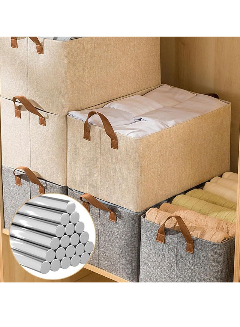 DUNISO 6 Pcs Wardrobe Clothes Organizer,Multifunctional Foldable Storage Box，Moisture and Mold Prevention，for Storing Shirts, T Shirts, Socks, Underwear, Documents  - Image 3