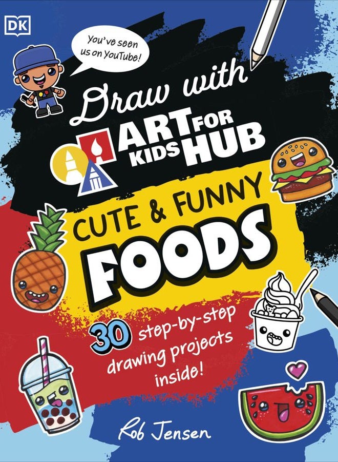 DK Draw with Art for Kids Hub Cute and Funny Foods - Image 1