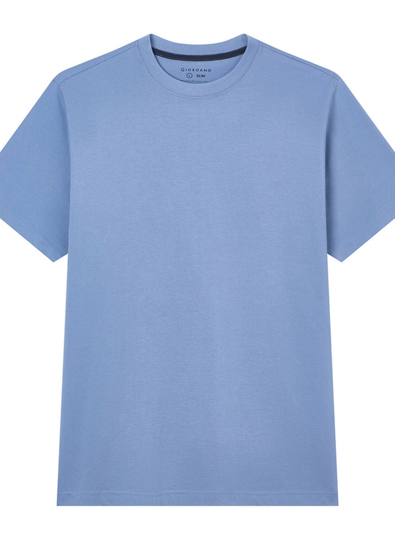 GIORDANO Men’s Slim Fit Cotton Crew Neck Tee - Image 3