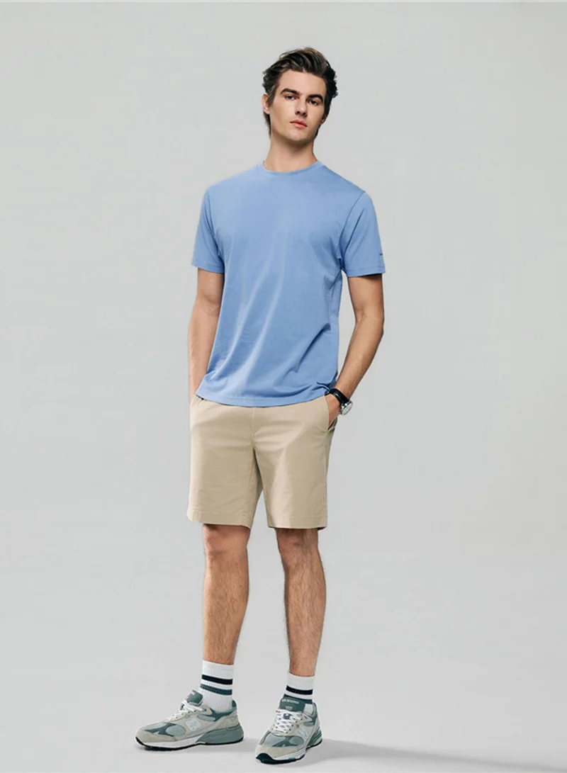 GIORDANO Men’s Slim Fit Cotton Crew Neck Tee