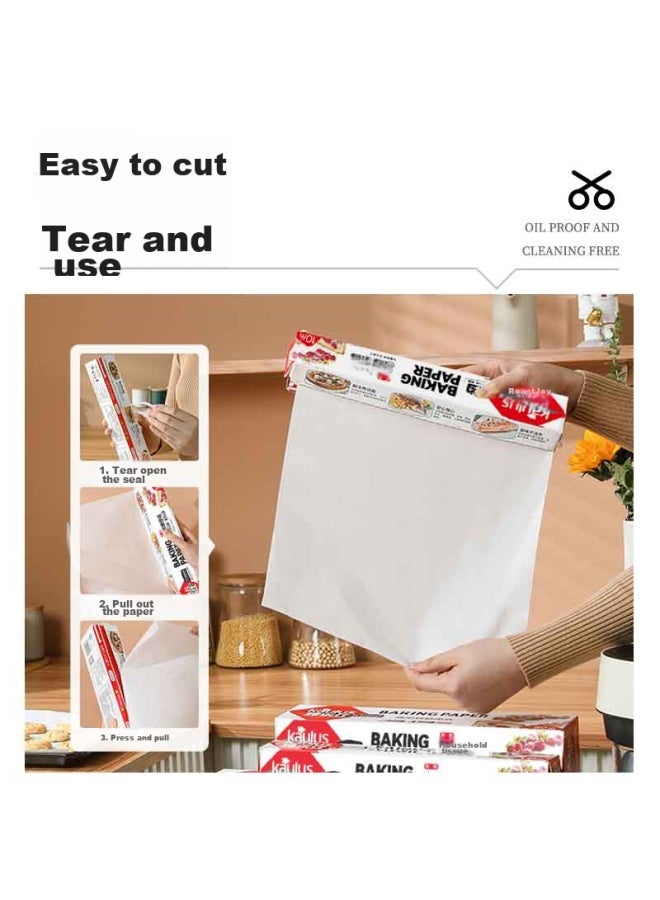 kaulus Kaoleshi Silicone Paper, 60 Meters Long * 40cm Wide, For Mooncake Baking, Air Fryer, Barbecue, Cake Baking, And Baking - Image 3