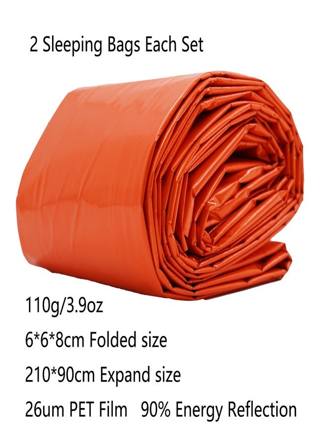 RLXMARTD Emergency Sleeping Bag,Bivvy Bag,Survival Sleeping Bag,Camping Bivy Sacks,Emergency Blankets,Survival Sleeping Bag with Survival Bracelet for Camping and Outdoor Hiking - Image 3