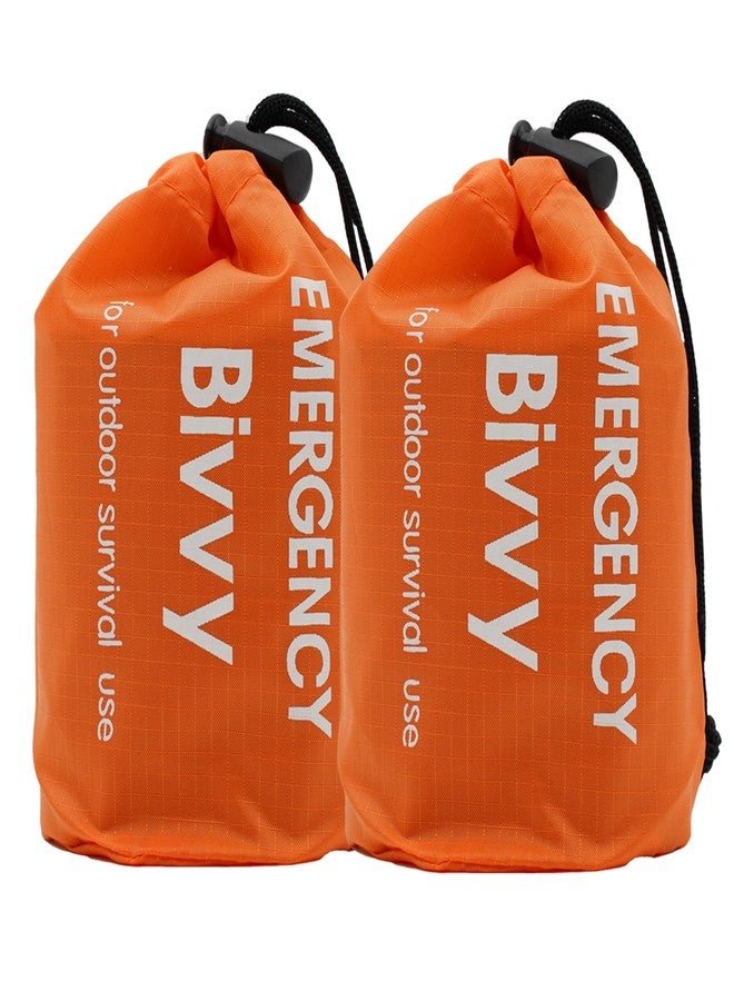 RLXMARTD Emergency Sleeping Bag,Bivvy Bag,Survival Sleeping Bag,Camping Bivy Sacks,Emergency Blankets,Survival Sleeping Bag with Survival Bracelet for Camping and Outdoor Hiking - Image 2