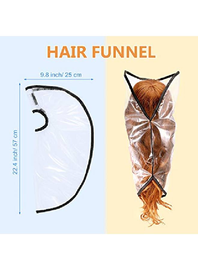 Blulu 3 Pieces Hair Funnel For Washing Hair Shampoo Funnel Hair Washing Funnel Rinse Shampoo Washing Tool For Upright Position Washing Elderly Home Use Salon - Image 3