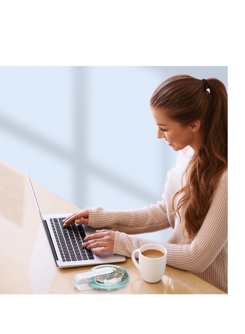 SYOSI 4 Compartment Travel Pill Organizer, Cute Small Pill Box, Pocket Pharmacy for Purse or Pocket, Portable Daily Pill Case Moisture Proof for Vitamin Cod Liver Oil Supplements Medication White - Image 4