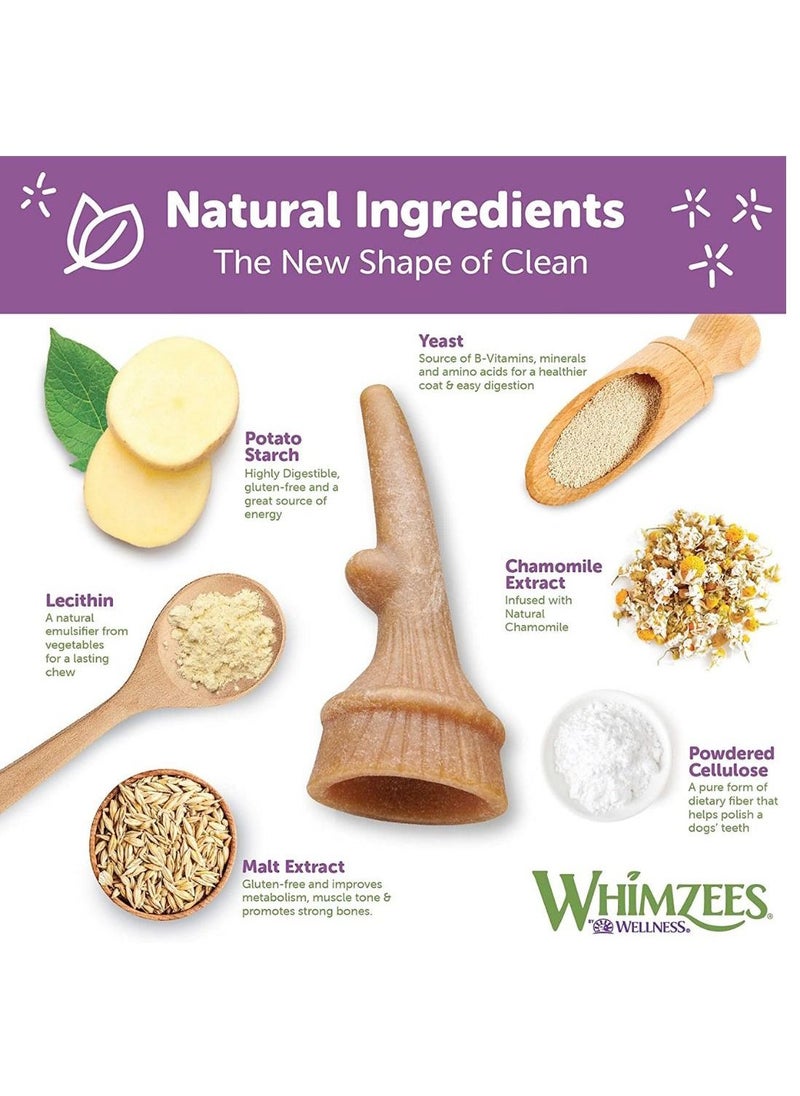 WHIMZEES - Occupy Antler Natural Dental Chews for Dogs Large (6pc) - Image 1