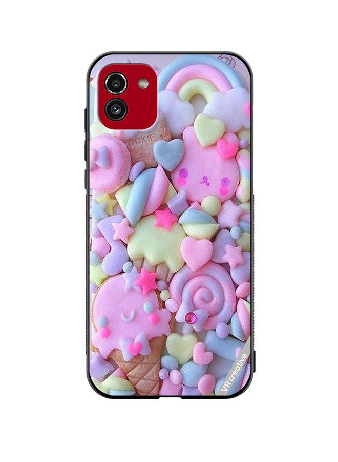 VR CREATIVE Protective Case Cover For Samsung Galaxy A03 Kawai Decoden Design Multicolour - Image 1