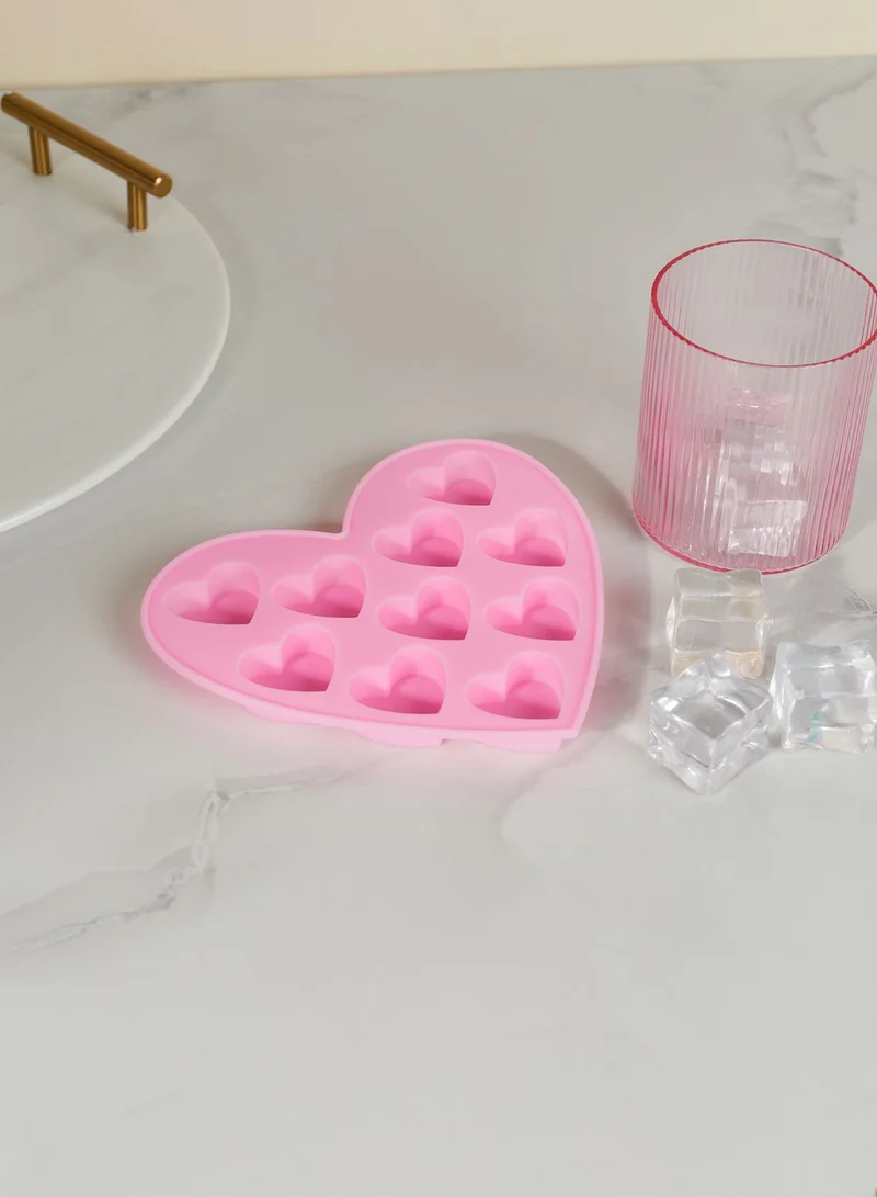 Typo Heart Shaped Ice Cube Tray