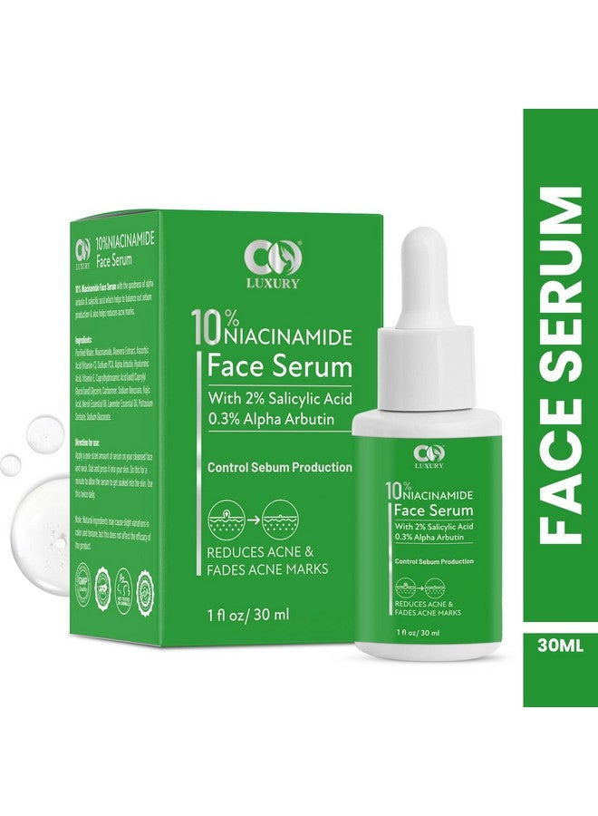 CO LUXURY 10% Niacinamide Face Serum for Glowing Skin - Reduces Acne Marks & Pores | For Oily & Acne-Prone Skin | 30ml | Pack of 1 - Image 2