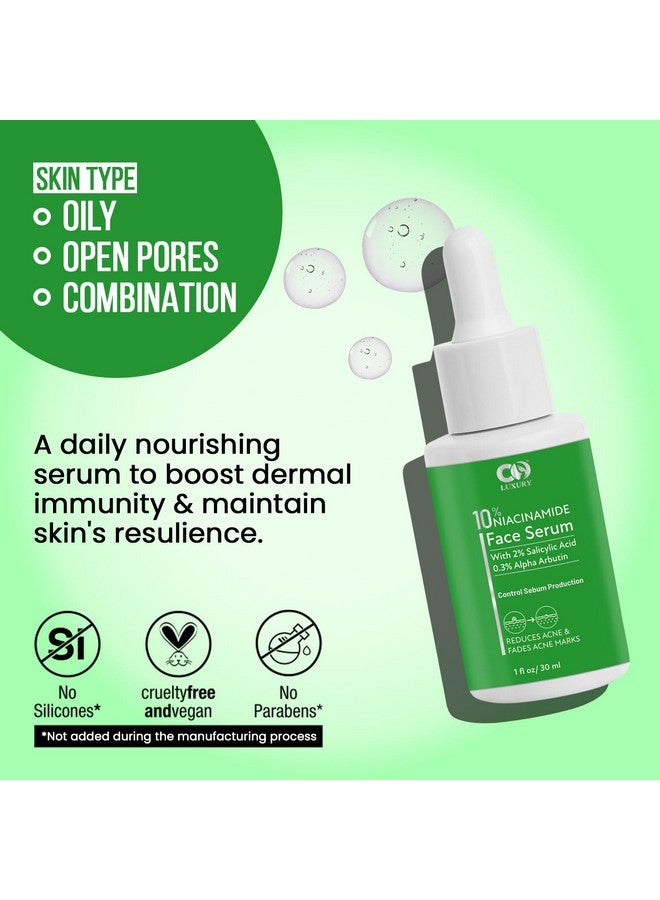CO LUXURY 10% Niacinamide Face Serum for Glowing Skin - Reduces Acne Marks & Pores | For Oily & Acne-Prone Skin | 30ml | Pack of 1 - Image 5