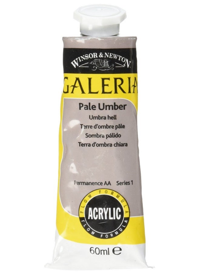 WINSOR & NEWTON Galeria Acrylic Colour - Tube Of 60 Ml - Pale Umber (438) - Highly Pigmented Lightfast Artists' Acrylic Paints For Canvas, Wood, Fabric & Paper - More Colours Available  - Image 1