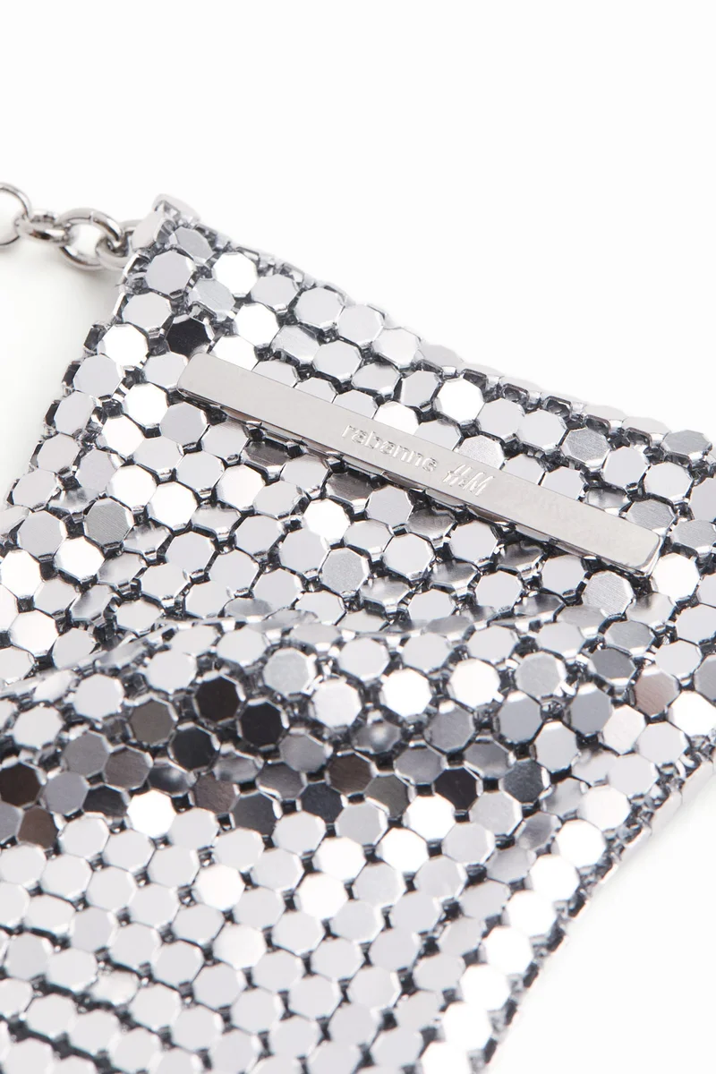 H&M Metal-mesh necklace bag