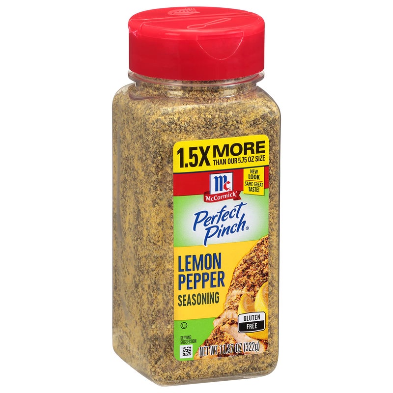 McCormick Perfect Pinch Lemon Pepper Seasoning, 11.37 oz - Image 1