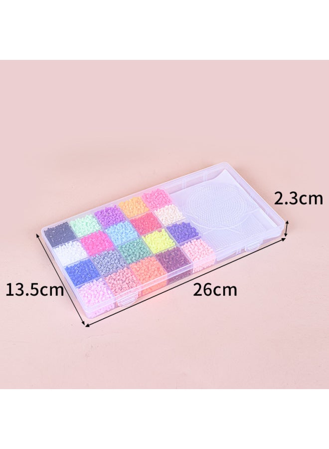 2.6mm Spell Bean Template 20 Color Set Children DIY Puzzle Toy Tube Beads Fusion Bean Hot Beads-Color:2.6mm Spell Bean 20 Color Set - Image 3