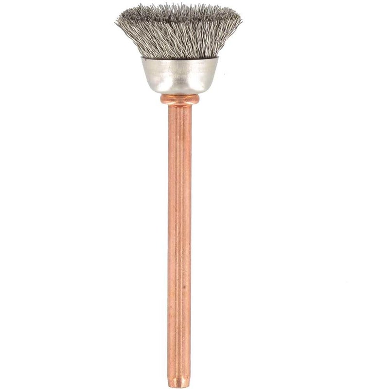 DREMEL Stainless Steel Wire Brush (531) - Rotary Tool Accessory for Cleaning of Corrosive Resistant Materials, Working Diameter 13 mm - Image 1