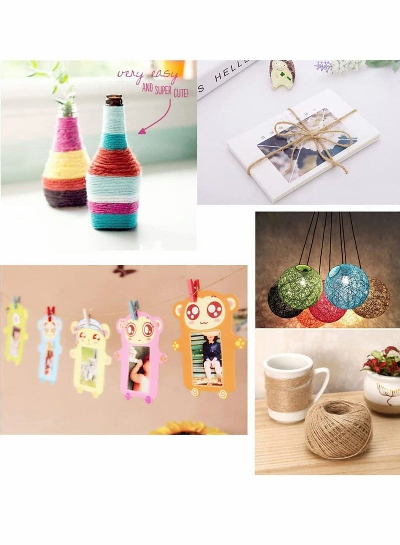 SYOSI 8 Colors Thread Cord for Jewelry Making, Multi-Color Flax String Cord, Natural Twine Cord Rope String for Handmade Bracelets Keychains Craft Making Accessories (Colorful)  - Image 5