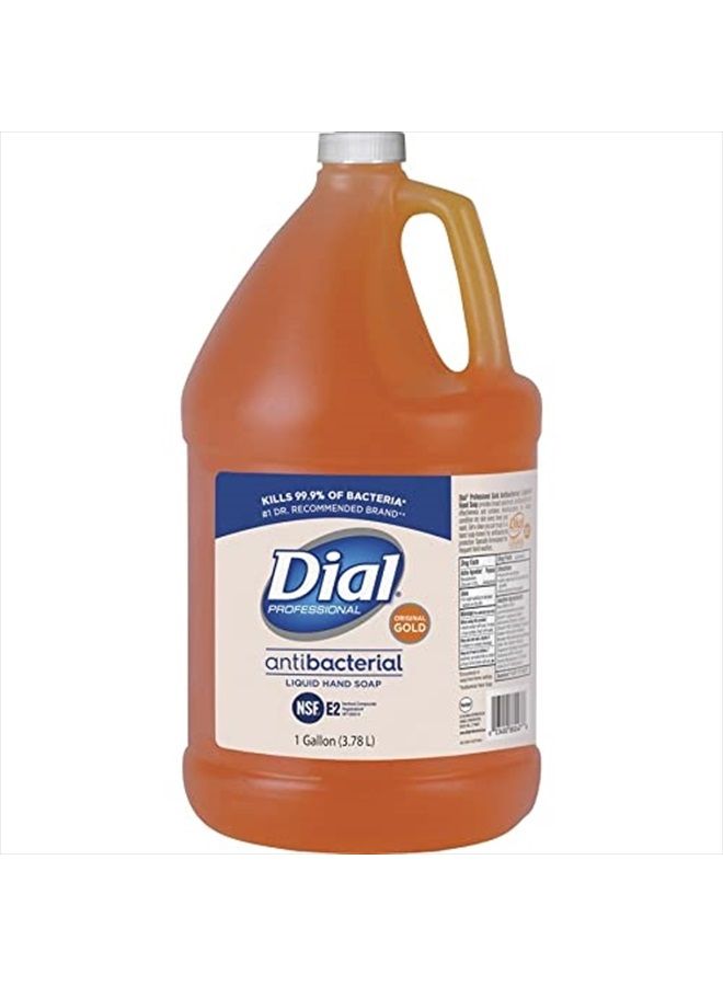 Dial Professional Gold Antibacterial Liquid Hand Soap, 1 Gallon Refill Bottle